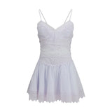 Charo Ruiz Aveline White Cotton Casual Dress