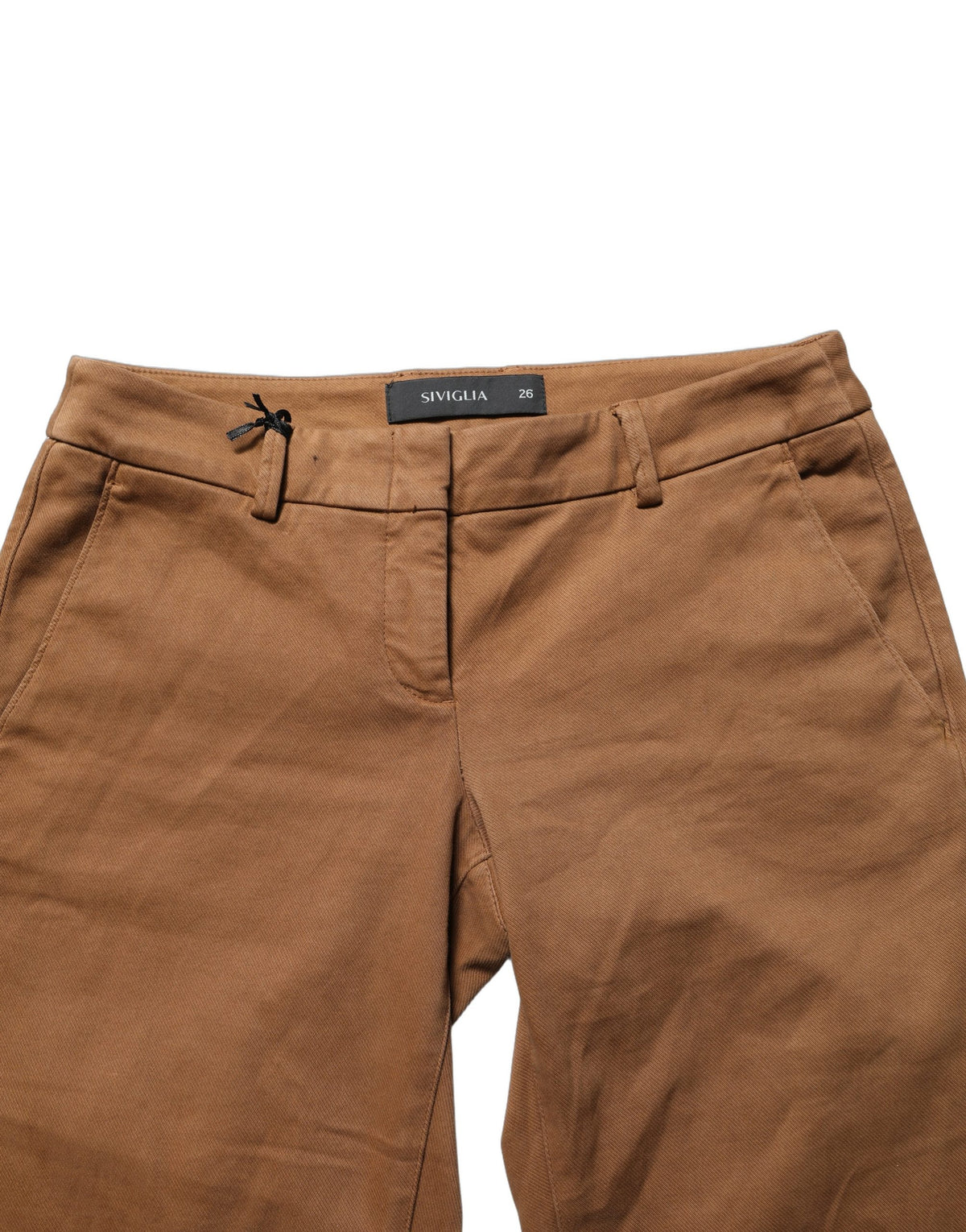 Siviglia Brown Low Waist Bootcut Trousers for Women