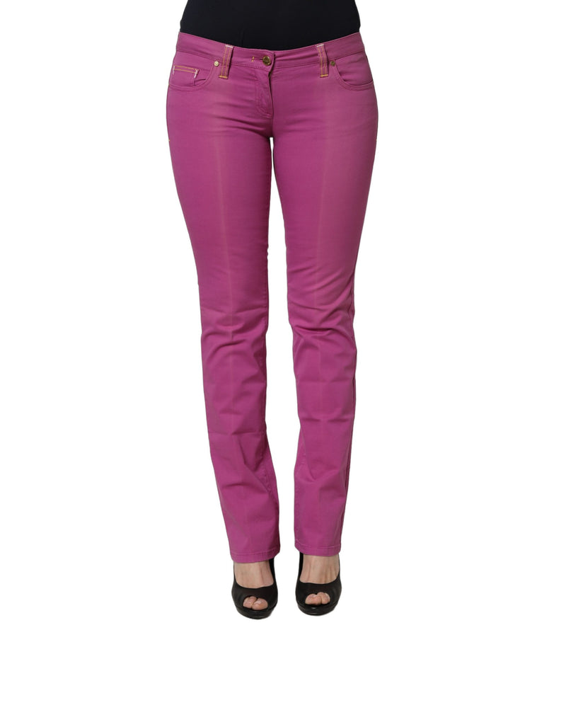 Alviero Martini Prima Classe Purple Slim Fit Denim Jeans