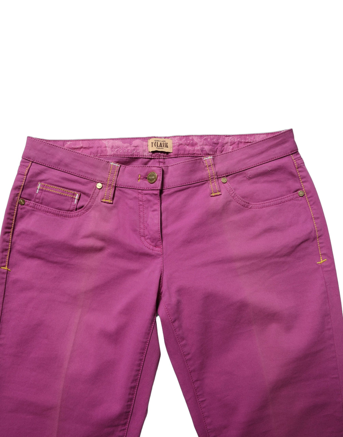 Alviero Martini Prima Classe Purple Slim Fit Denim Jeans