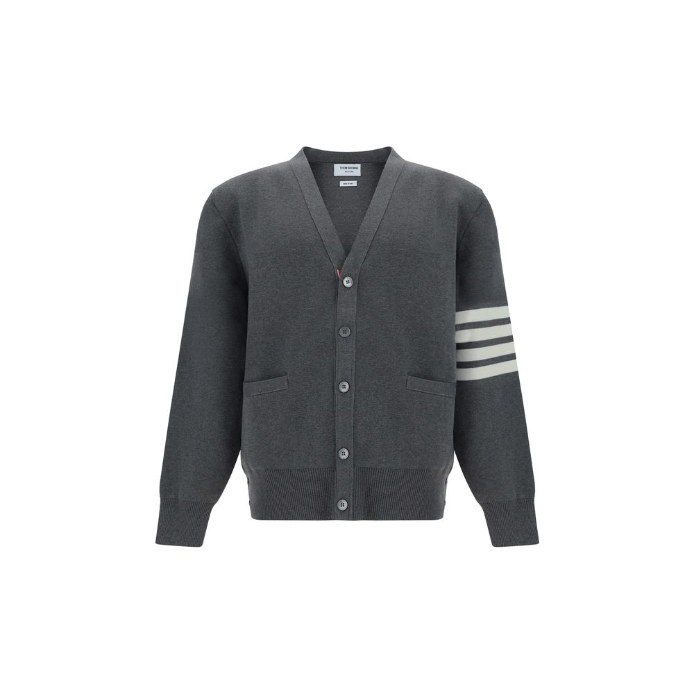 Thom Browne Gray Cotton Cardigan for Men