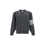 Thom Browne Gray Cotton Cardigan for Men