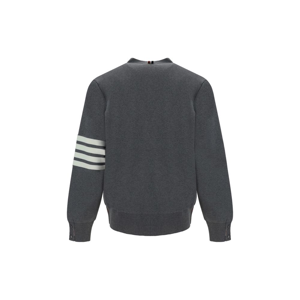 Thom Browne Gray Cotton Cardigan for Men