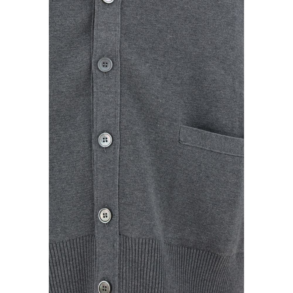 Thom Browne Gray Cotton Cardigan for Men