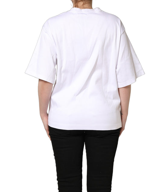 Dolce & Gabbana White I'm A Super Model Fan Print T-shirt