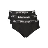 Palm Angels Black Cotton Men's Underwear - Classic Tri-Pack