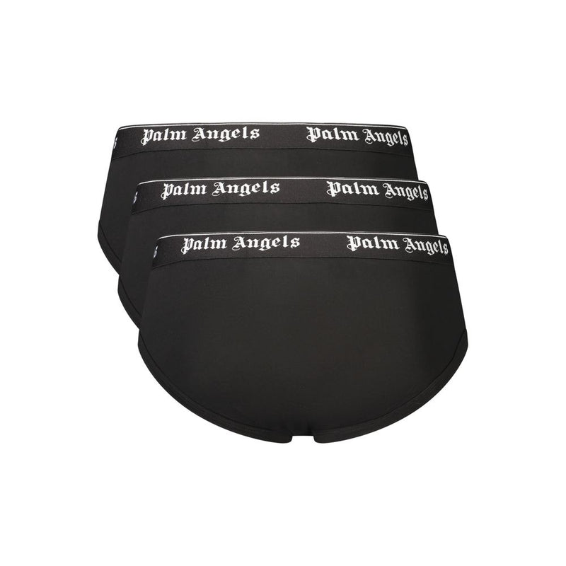 Palm Angels Black Cotton Men's Underwear - Classic Tri-Pack