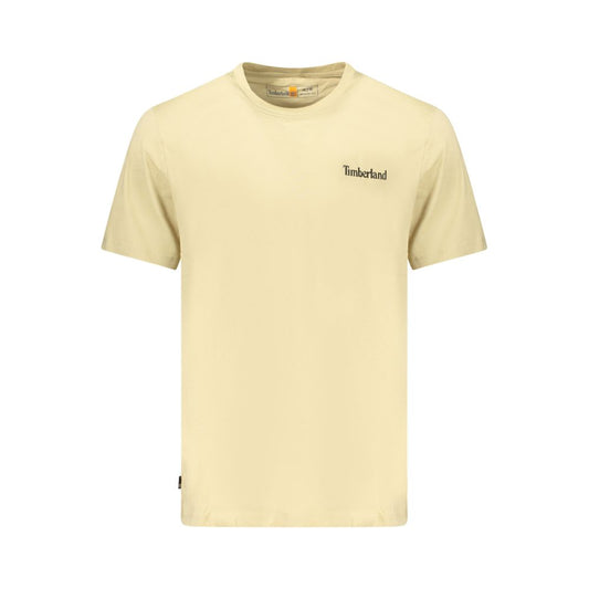 Timberland Beige Cotton Men's T-Shirt - Classic Style