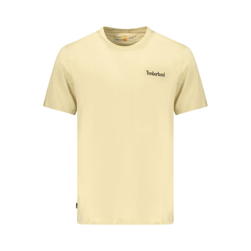 Timberland Beige Cotton Men's T-Shirt - Classic Style