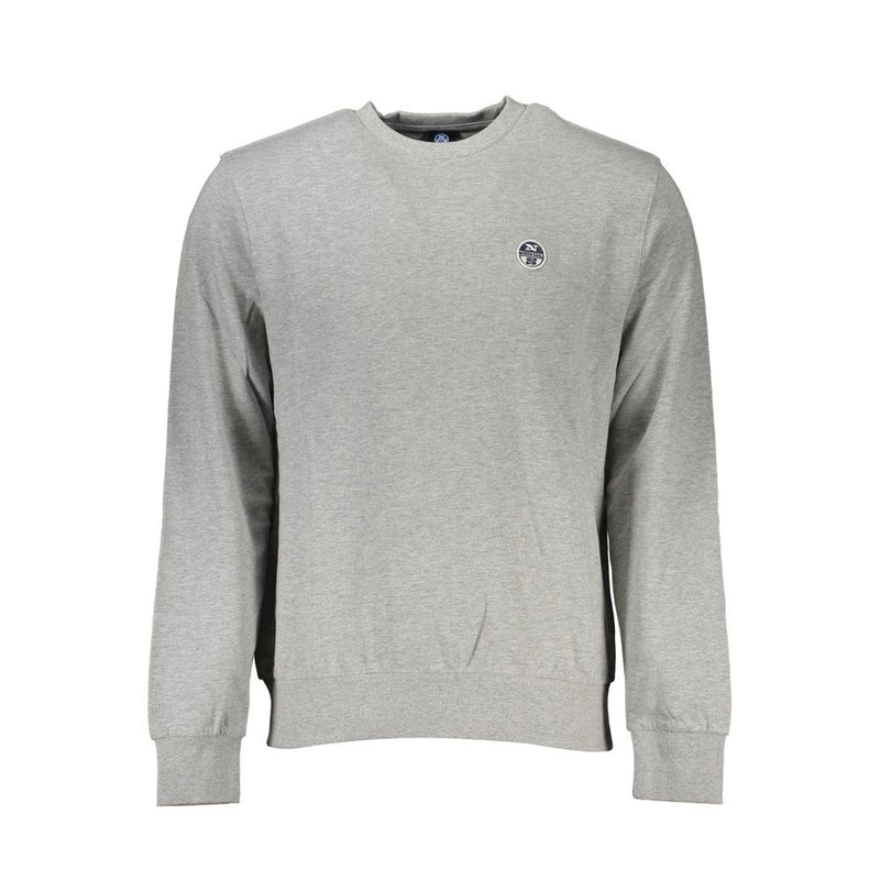 North Sails Gray Cotton Men's Sweatshirt - Stylish Comfort