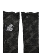 Dolce & Gabbana Black Floral Lace Nylon Stretch Knee Socks