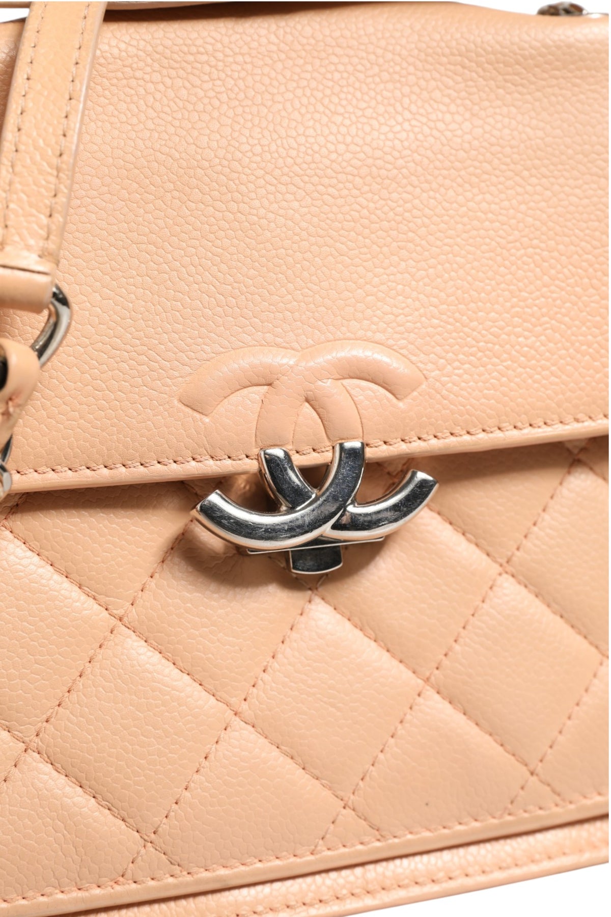 Chanel Goatskin Quilted Small CC Box Flap Bag - Powder Pink
