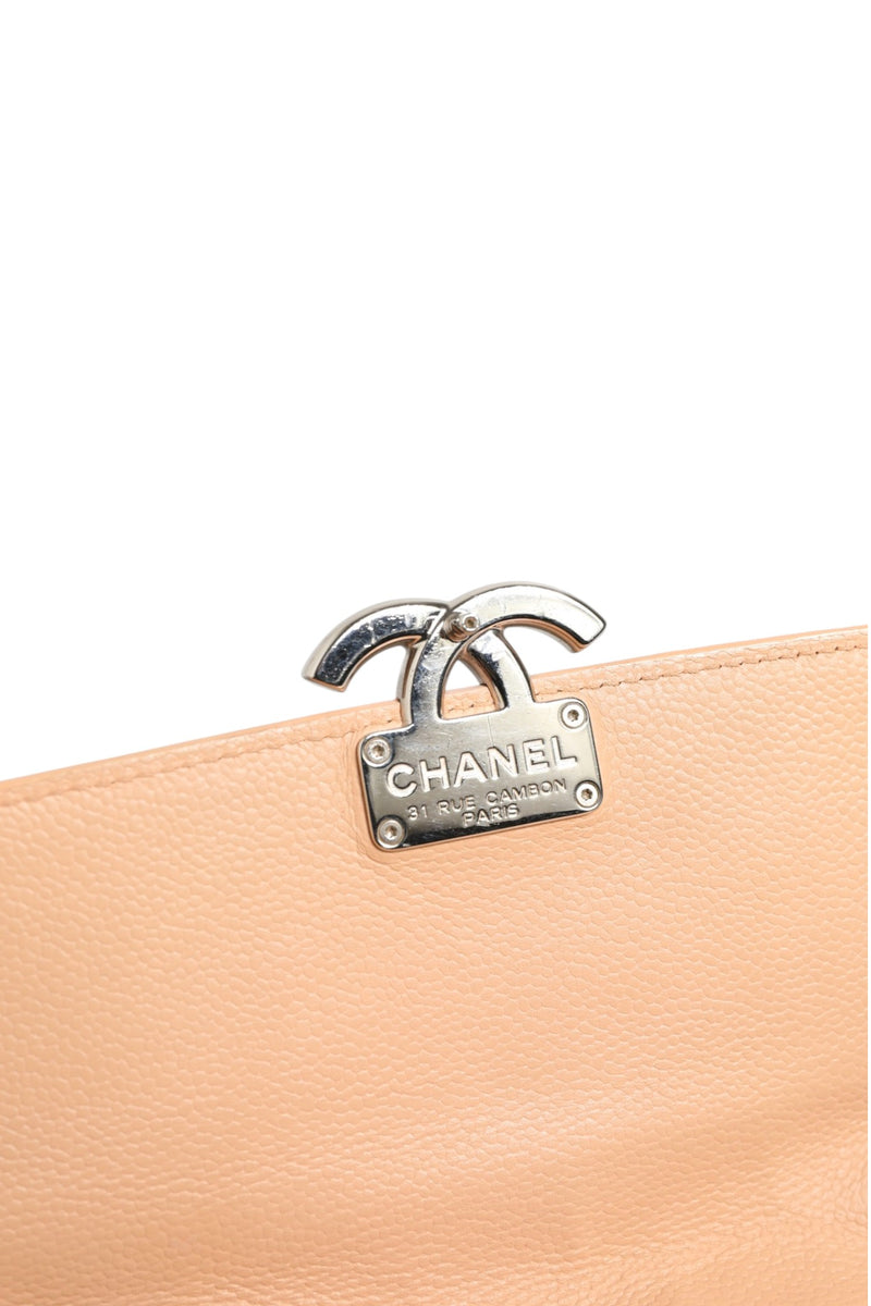 Chanel Goatskin Quilted Small CC Box Flap Bag - Powder Pink