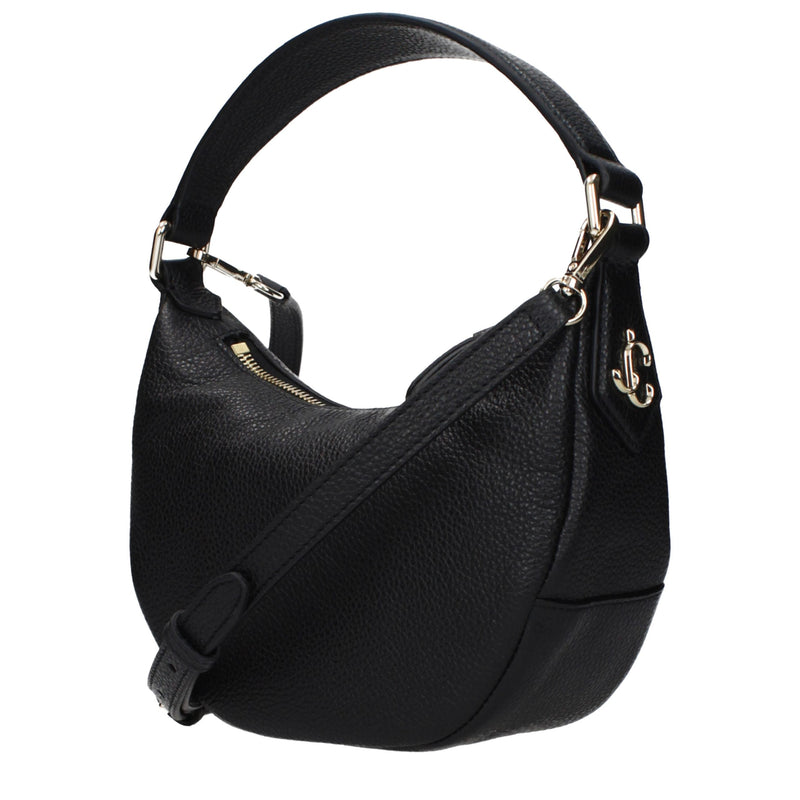Jimmy Choo Black Leather Handbag - Elegant and Versatile