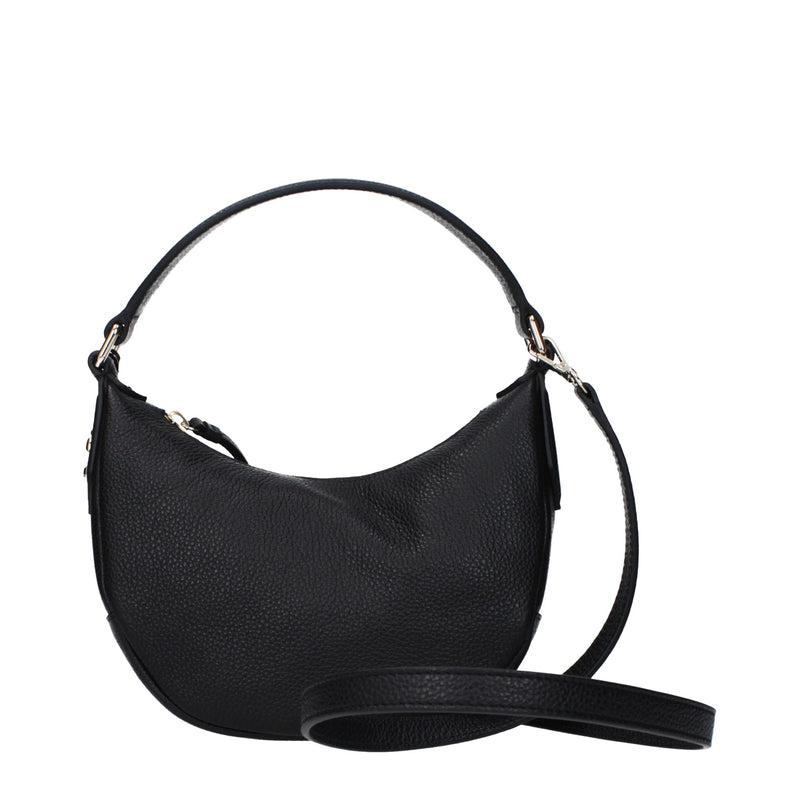 Jimmy Choo Black Leather Handbag - Elegant and Versatile