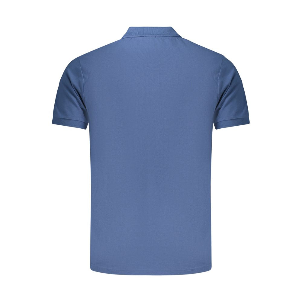 Rifle blauwe katoenen polo voor heren