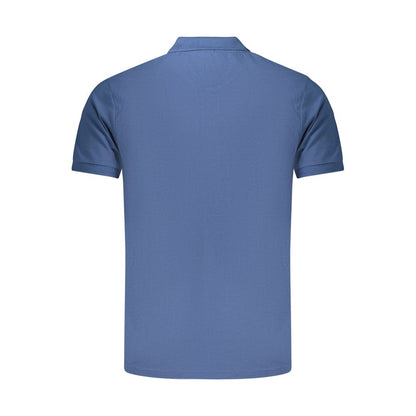 Rifle blauwe katoenen polo voor heren