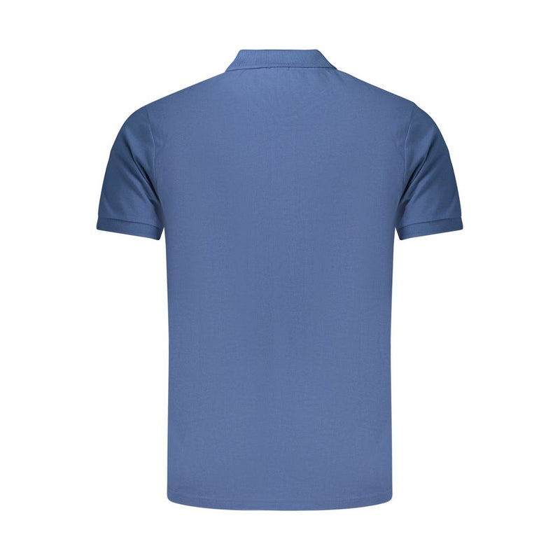 Rifle Blue Cotton Men's Polo Shirt