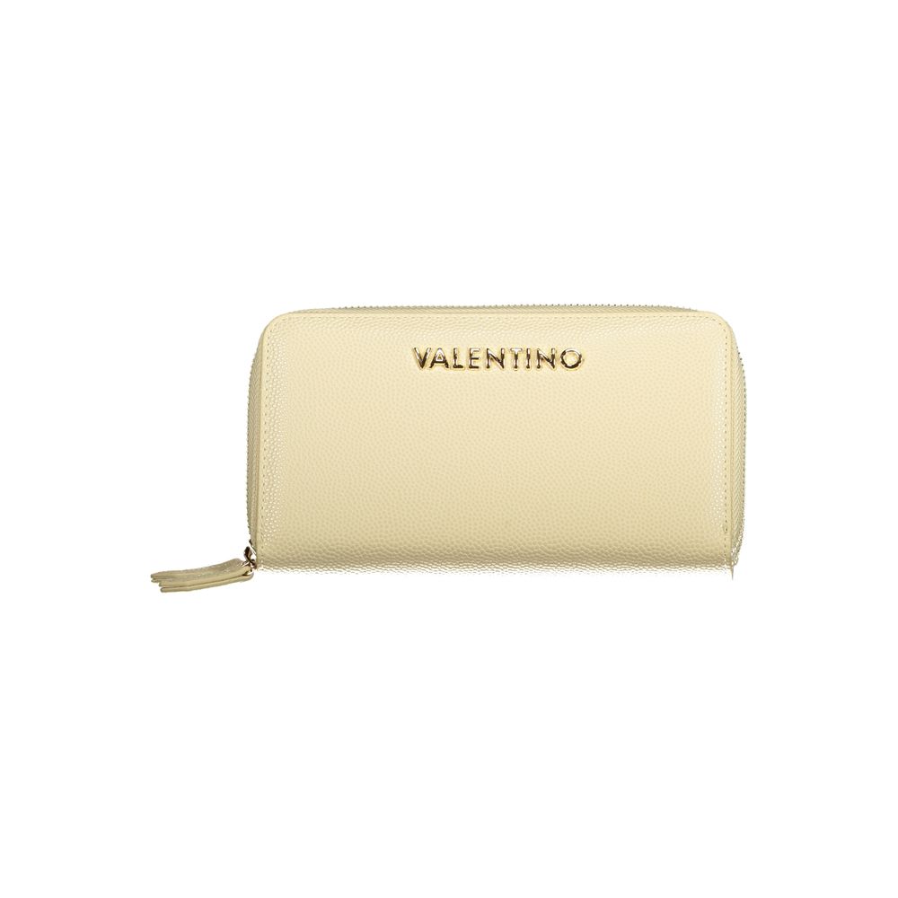 Mario Valentino Beige Polyurethane Women's Wallet - Stylish & Functional