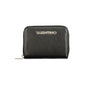Mario Valentino Nero Poliuretano Womens Wallet with Zip Closure and Card Spaces