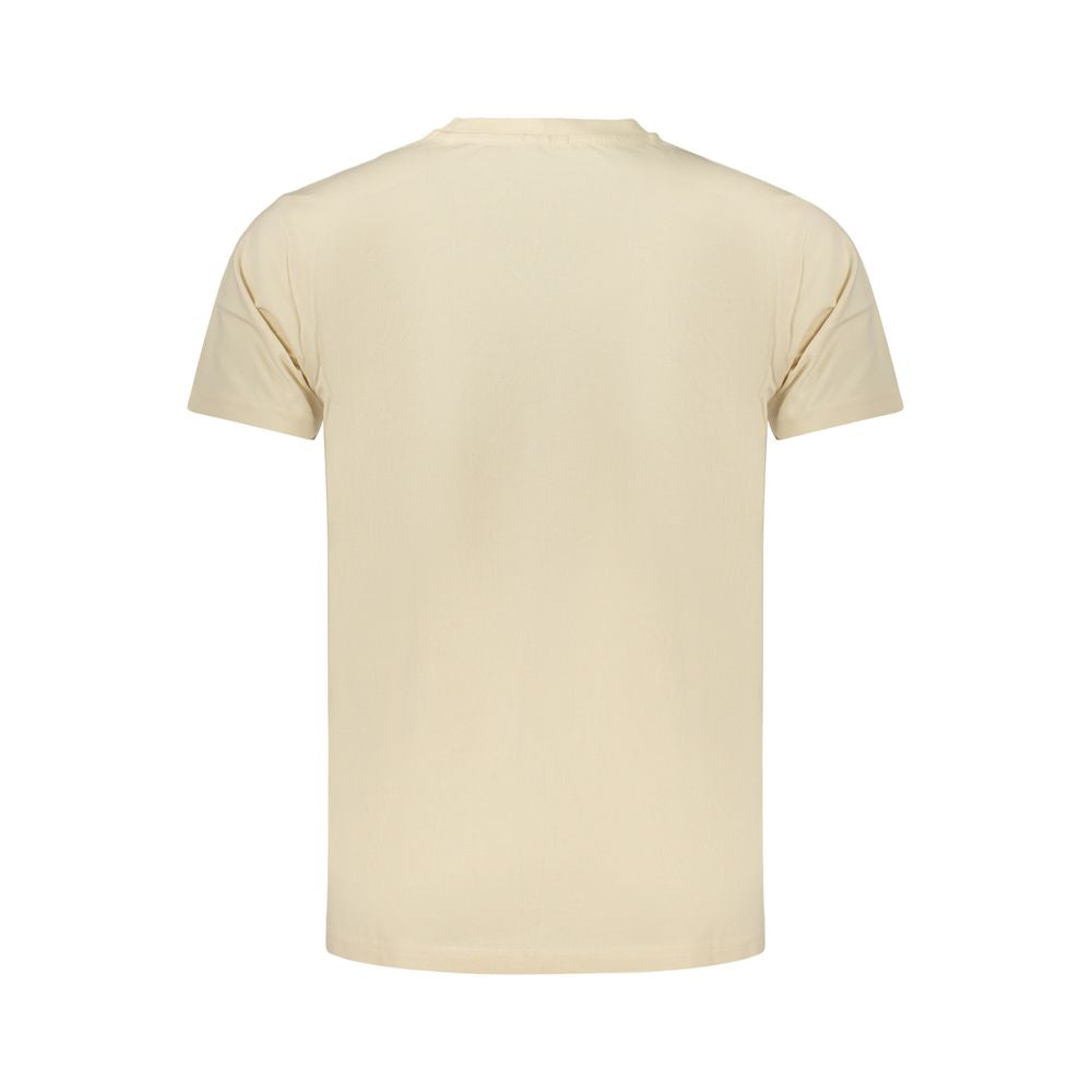Rifle Beige Cotton Men's T-Shirt - Stylish & Comfortable