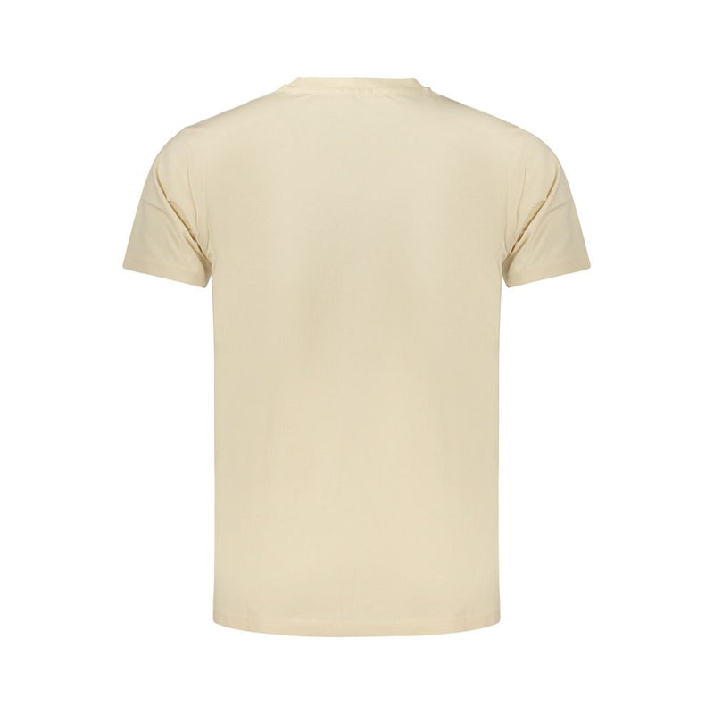 Rifle Beige Cotton Men's T-Shirt - Stylish & Comfortable