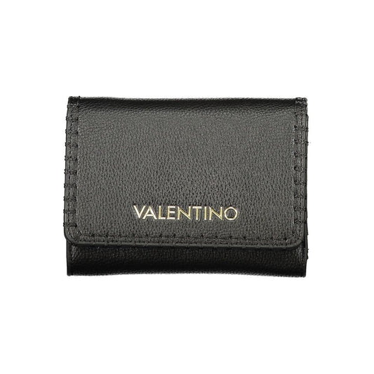 Mario Valentino Black Polyurethane Women's Wallet - Elegant & Functional