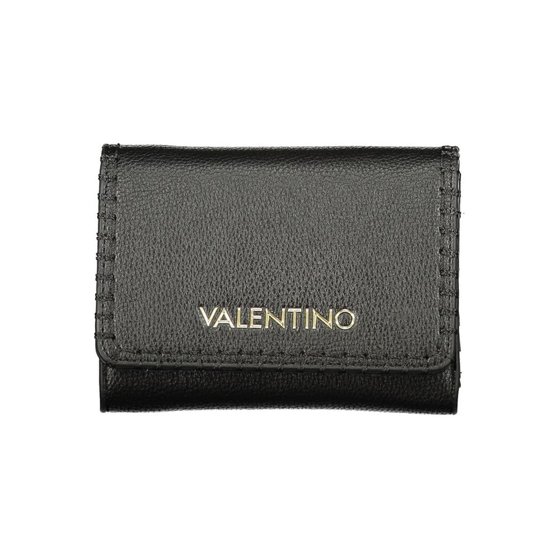 Mario Valentino Black Polyurethane Women's Wallet - Elegant & Functional