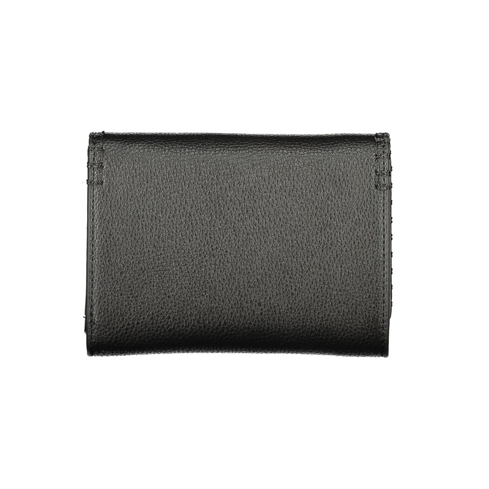 Mario Valentino Black Polyurethane Women's Wallet - Elegant & Functional
