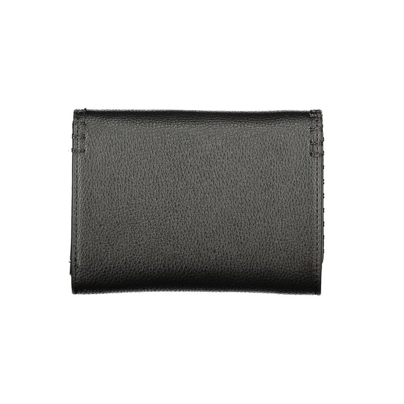 Mario Valentino Black Polyurethane Women's Wallet - Elegant & Functional