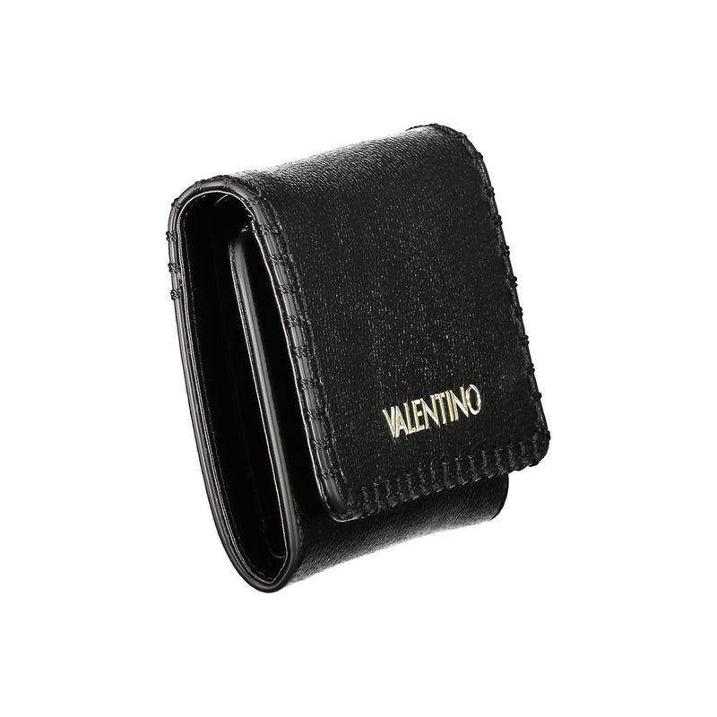 Mario Valentino Black Polyurethane Women's Wallet - Elegant & Functional