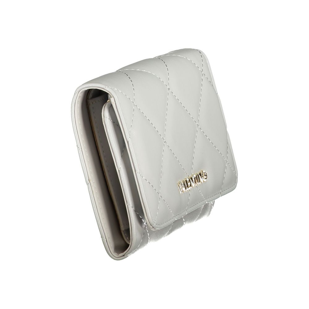 Mario Valentino Gray Polyurethane Women's Wallet - Stylish & Functional