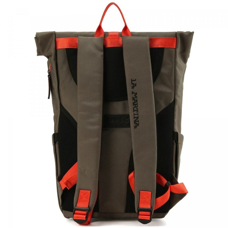 La Martina Bicolor Polyester Backpack - Stylish Green Design