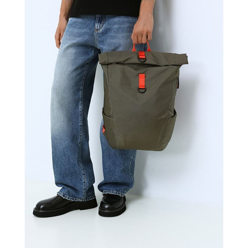La Martina Bicolor Polyester Backpack - Stylish Green Design