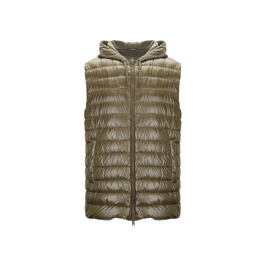 Herno Bicolor Polyamide Sleeveless Jacket for Men