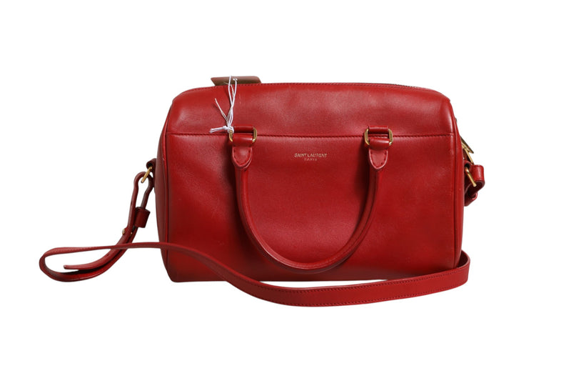 Saint Laurent Classic Baby Duffle - Sac à Main Rouge