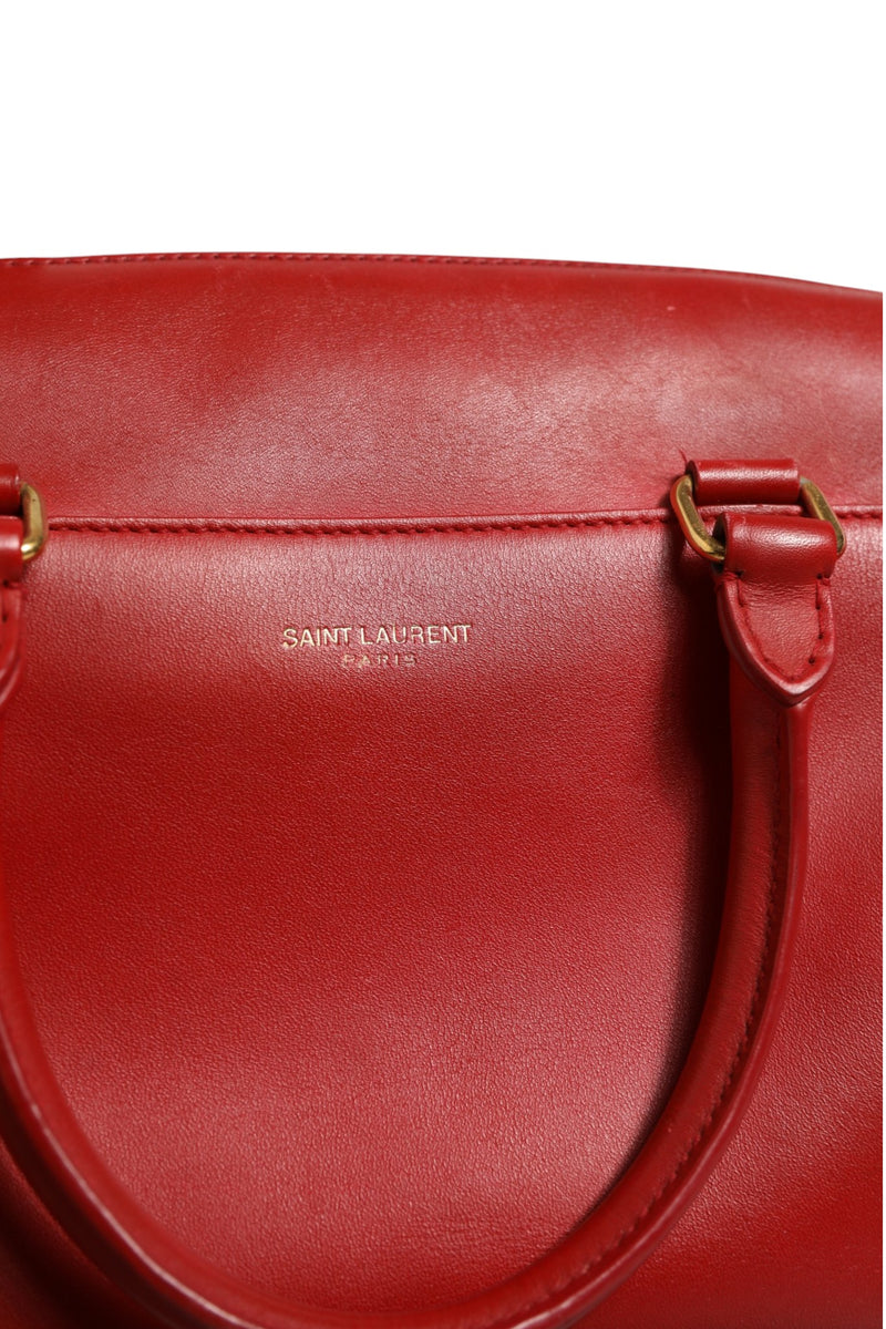 Saint Laurent Classic Baby Duffle - Sac à Main Rouge