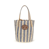 Valentino Garavani Multicolor Raffia Bucket Bag