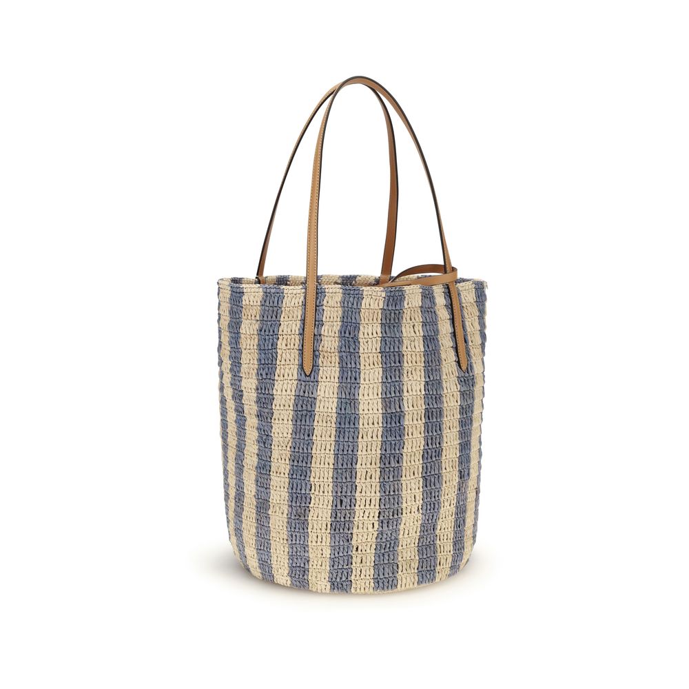 Valentino Garavani Multicolor Raffia Bucket Bag