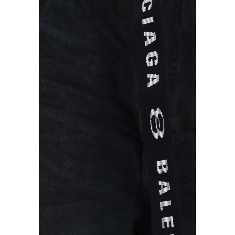 Balenciaga Black Cotton Bermuda Shorts - Contemporary Design