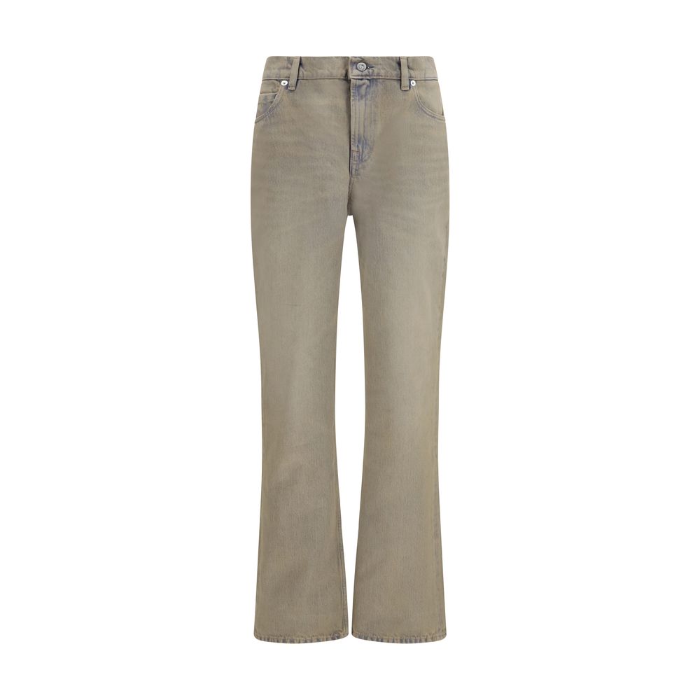 Our Legacy Bicolor Cotton Bootcut Jeans - Lume Wash