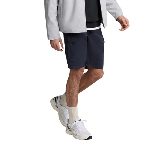 Lyle & Scott Black Cotton Bermuda Shorts for Men