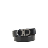 Ferragamo Zwarte Kalfsleren Bos Taurus Normale Riem