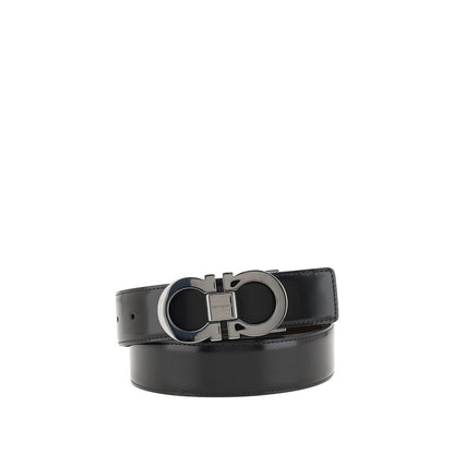 Ceinture Ferragamo Bos Taurus Regular en cuir de veau noir