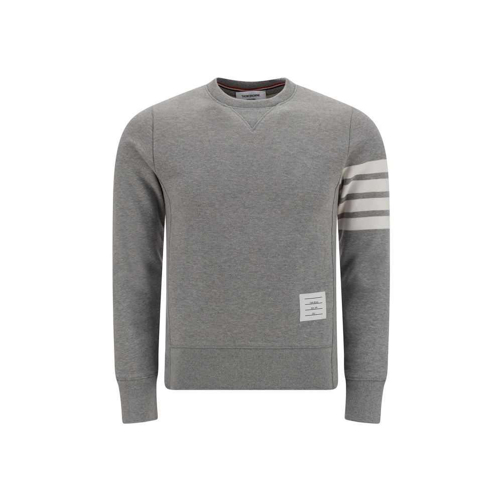 Sweat-shirt gris en coton Thom Browne