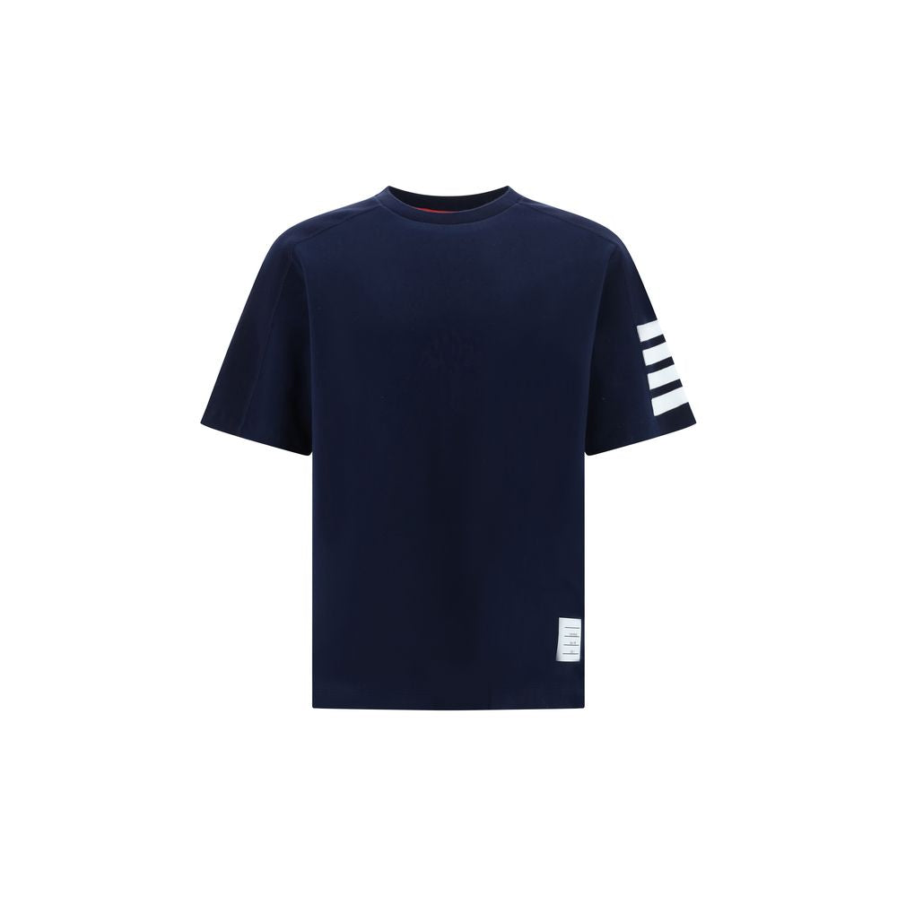 Thom Browne Blue Cotton T-Shirt - Essential Style for Men