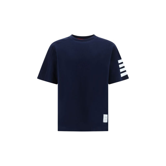 Thom Browne Blue Cotton T-Shirt - Essential Style for Men
