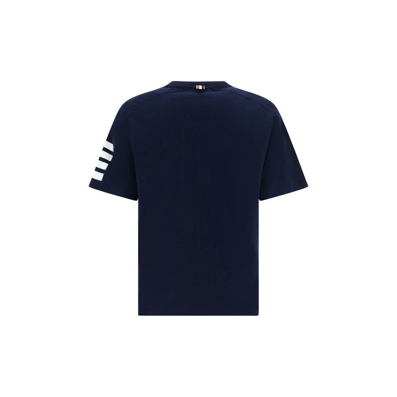 Thom Browne Blue Cotton T-Shirt - Essential Style for Men