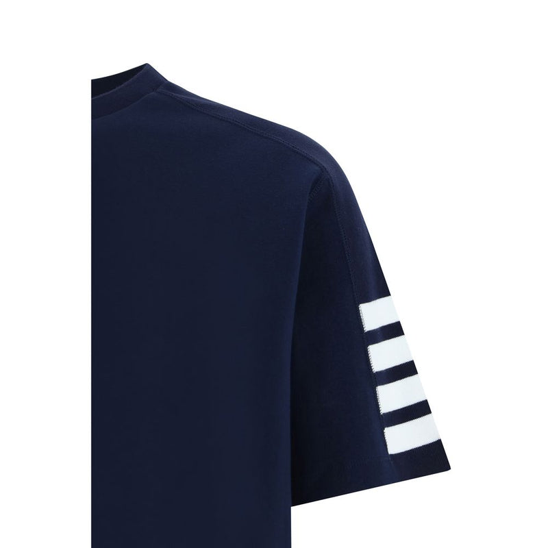 Thom Browne Blue Cotton T-Shirt - Essential Style for Men