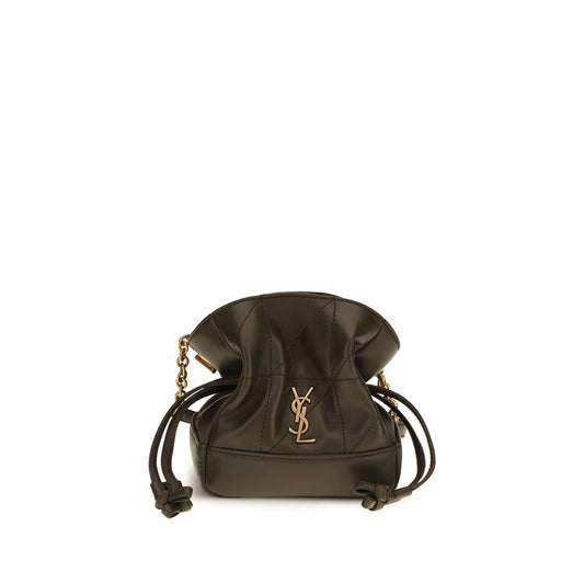 Saint Laurent Bicolor Lambskin Clutch Bag - Jamie Mini